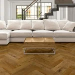 Gotovi parket Hrast dimljen, brezbarvno oljen, krtačen, rahlo grčast (slightly knotty) - slika 2