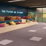 Tekstilna talna obloga Art Intervention Blurred edge 854 - slika 2